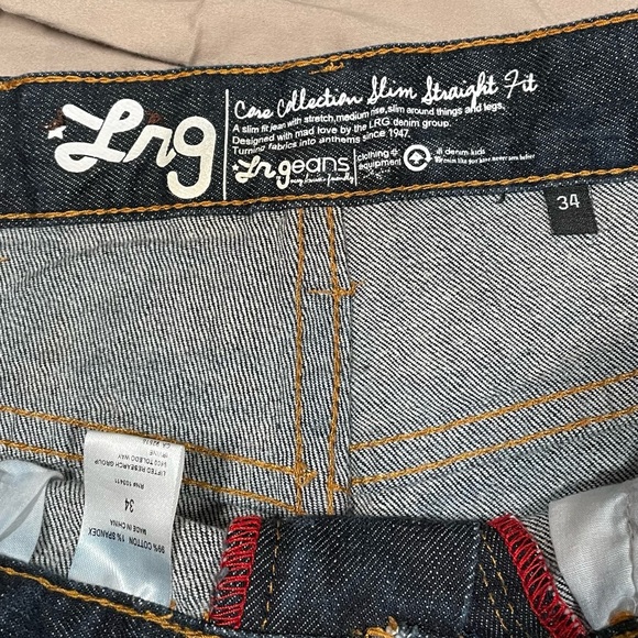 LRG Dark Wash denim - size 34 - Picture 4 of 4